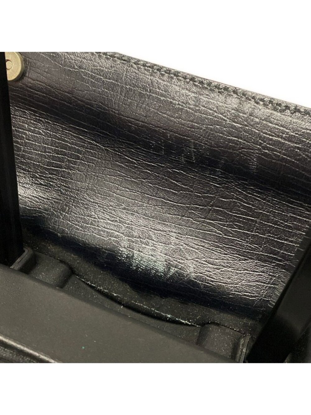 Gucci Travel Bag GG Supreme Black Dark Gray Leather - Picture 13 of 15
